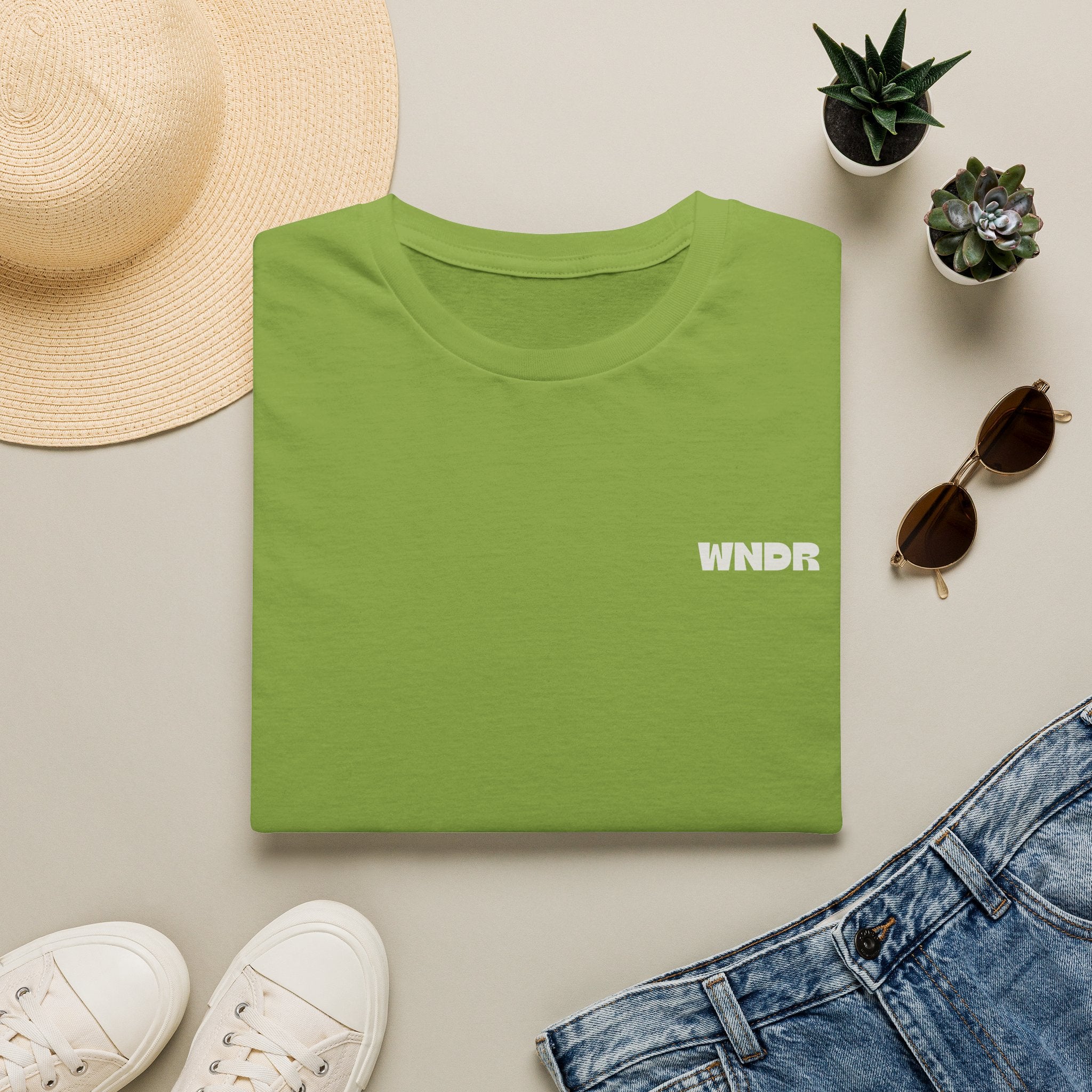 WNDR Logo T-Shirt | Minimal Graphic Tee, Chest Print