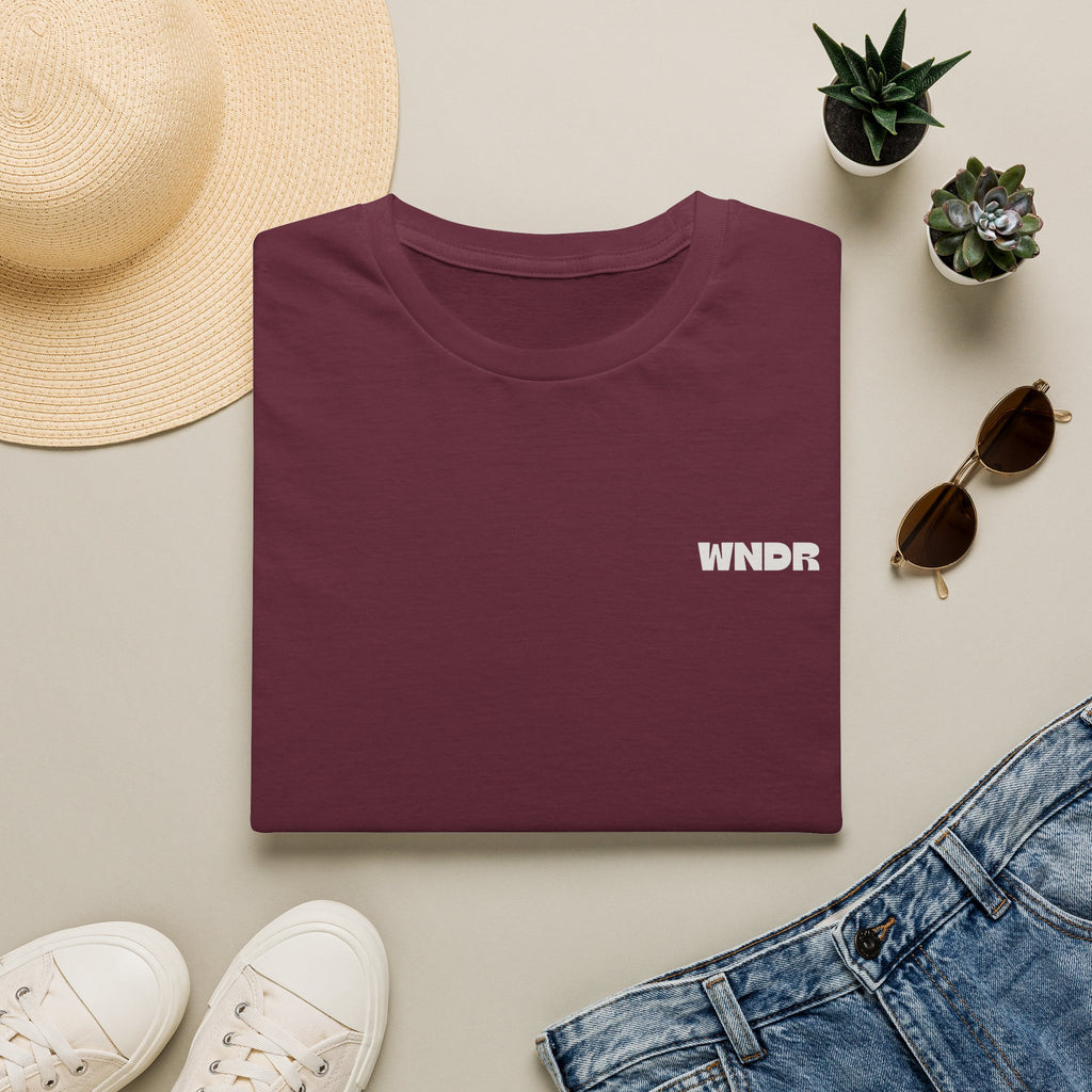 WNDR Logo T-Shirt | Minimal Graphic Tee, Chest Print