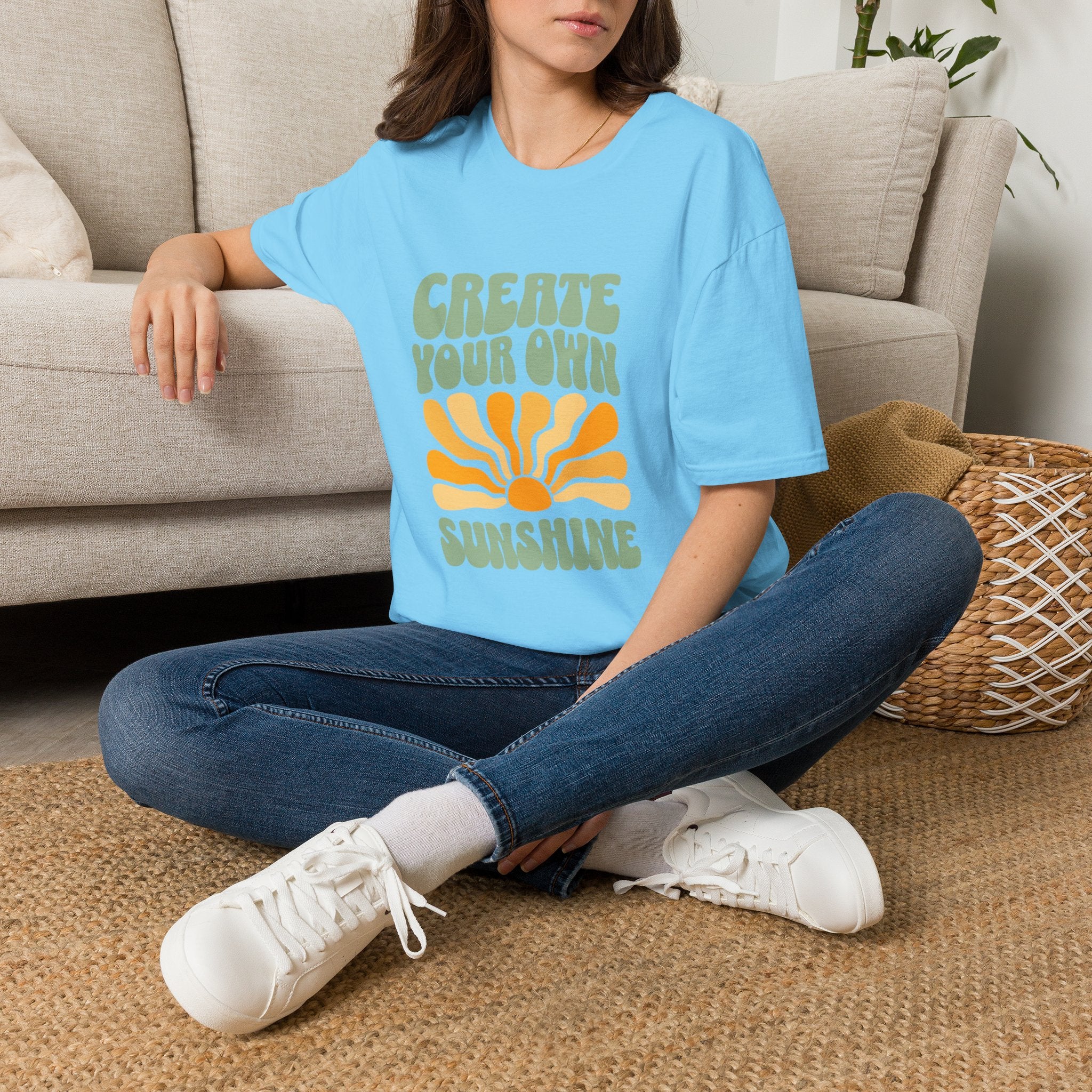 Create Your Own Sunshine T-Shirt | Retro Sun Graphic