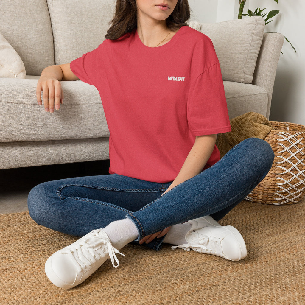 WNDR Logo T-Shirt | Minimal Graphic Tee, Chest Print