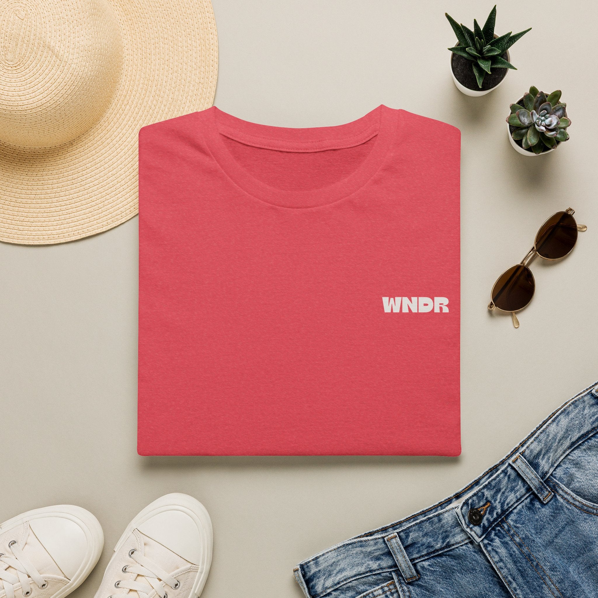 WNDR Logo T-Shirt | Minimal Graphic Tee, Chest Print