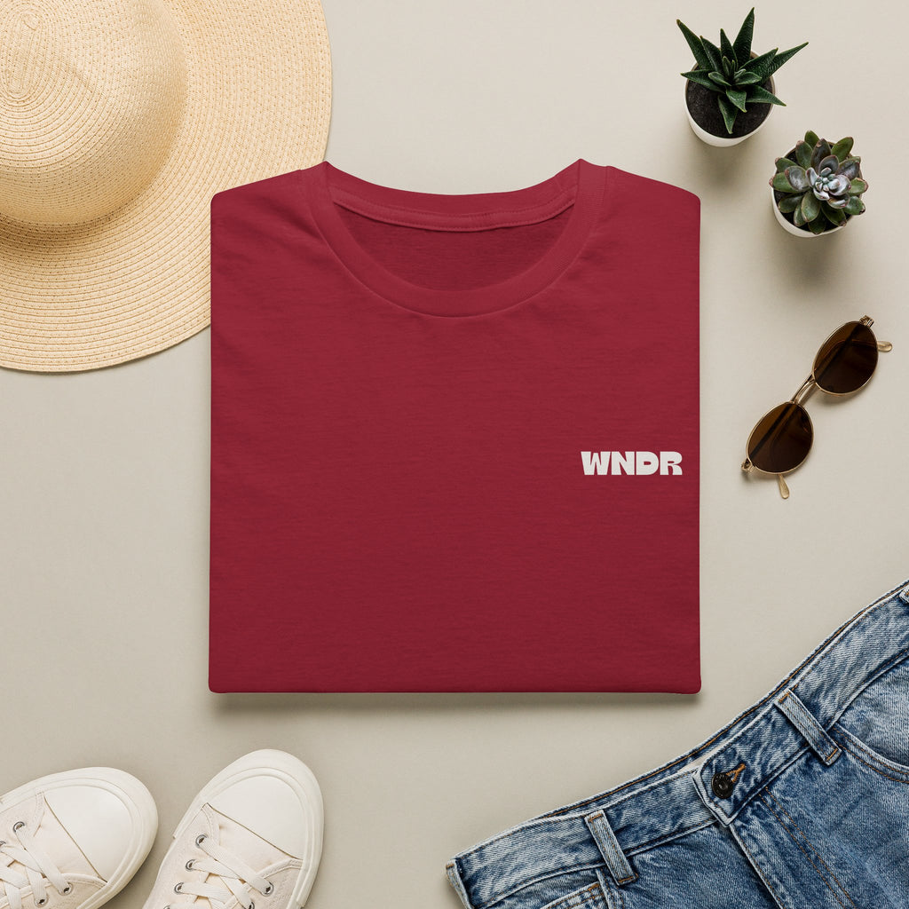 WNDR Logo T-Shirt | Minimal Graphic Tee, Chest Print