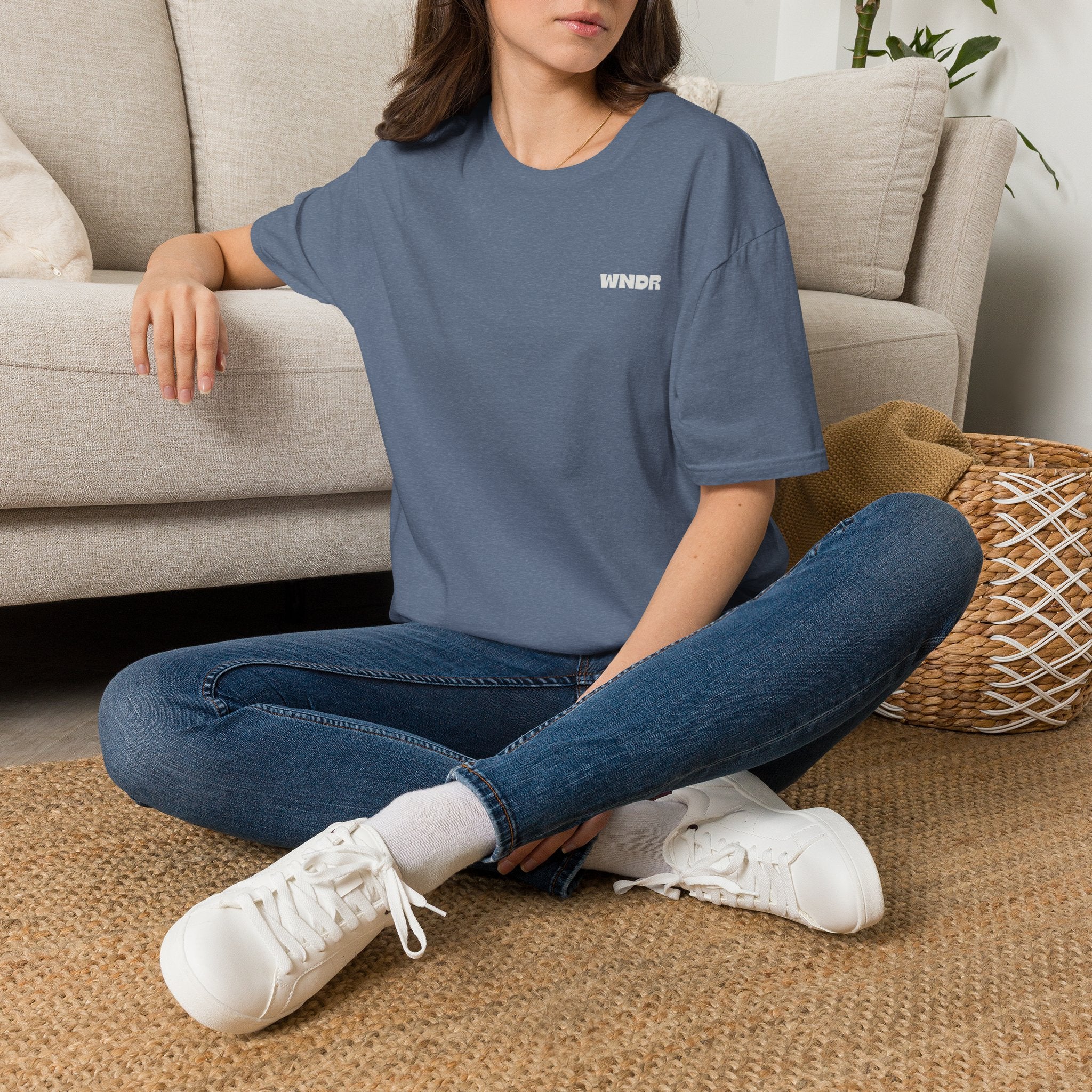 WNDR Logo T-Shirt | Minimal Graphic Tee, Chest Print