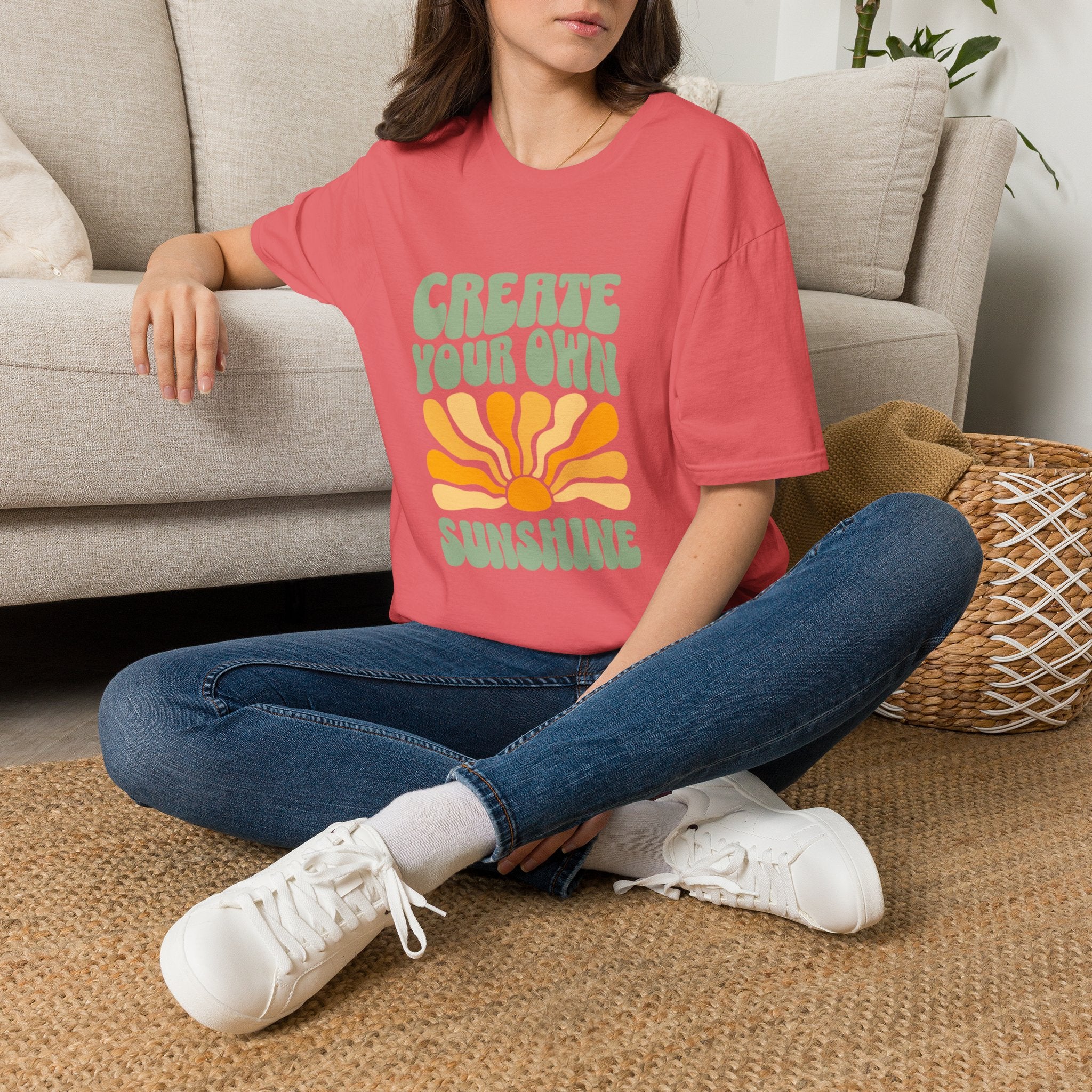 Create Your Own Sunshine T-Shirt | Retro Sun Graphic