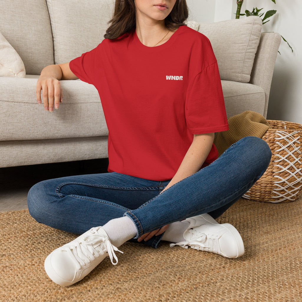 WNDR Logo T-Shirt | Minimal Graphic Tee, Chest Print