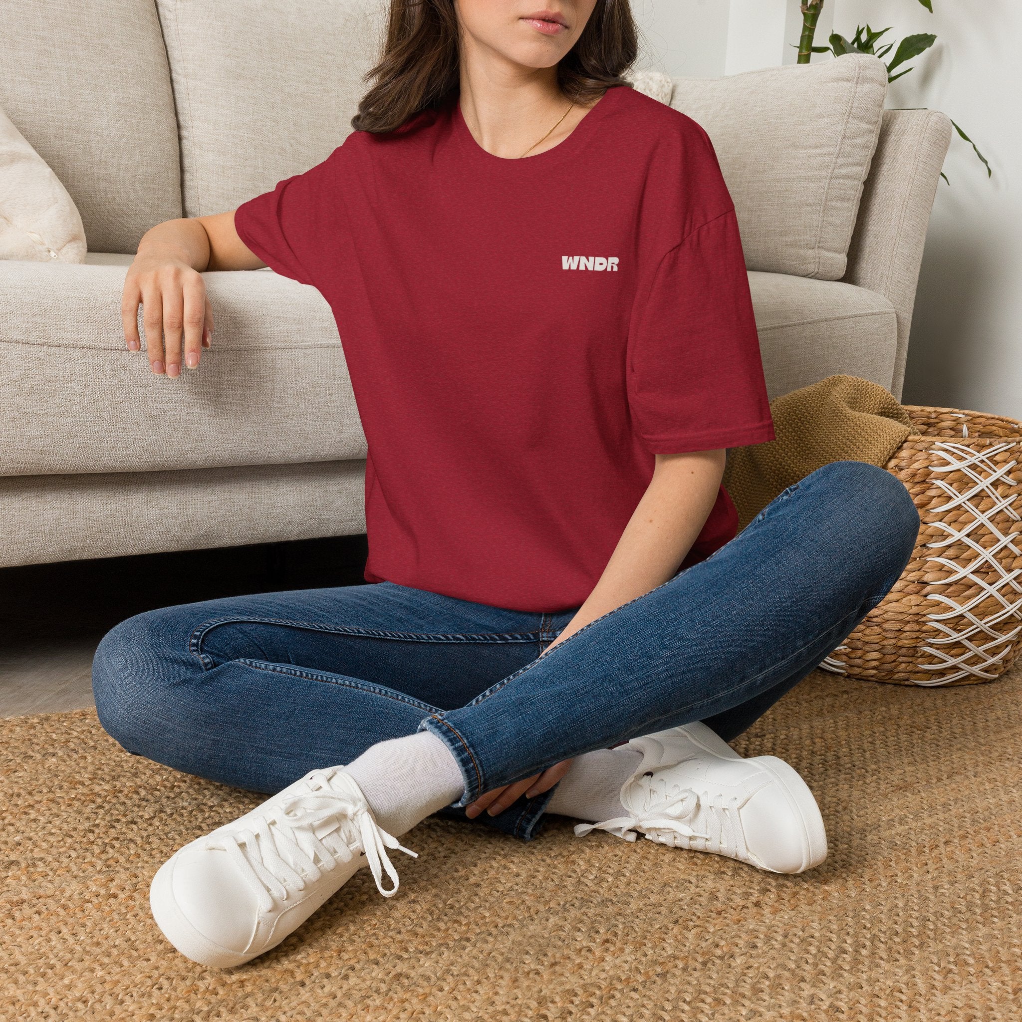 WNDR Logo T-Shirt | Minimal Graphic Tee, Chest Print