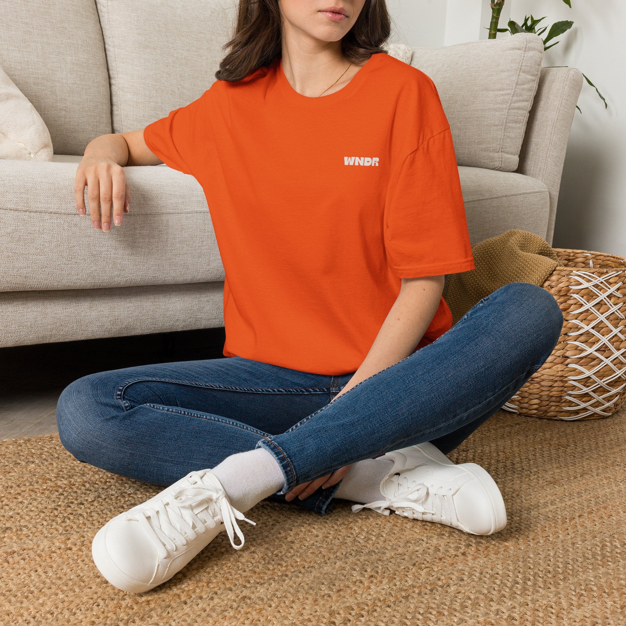 WNDR Logo T-Shirt | Minimal Graphic Tee, Chest Print