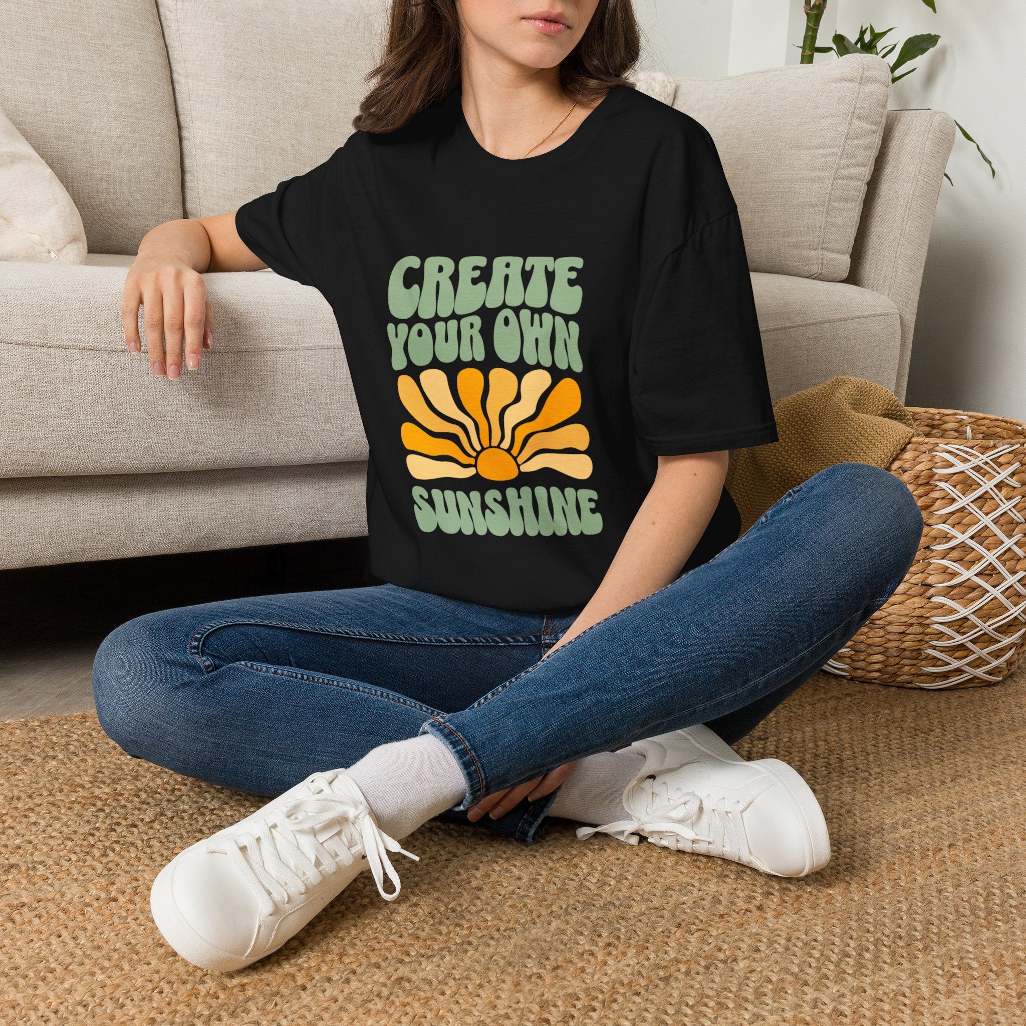 Create Your Own Sunshine T-Shirt | Retro Sun Graphic