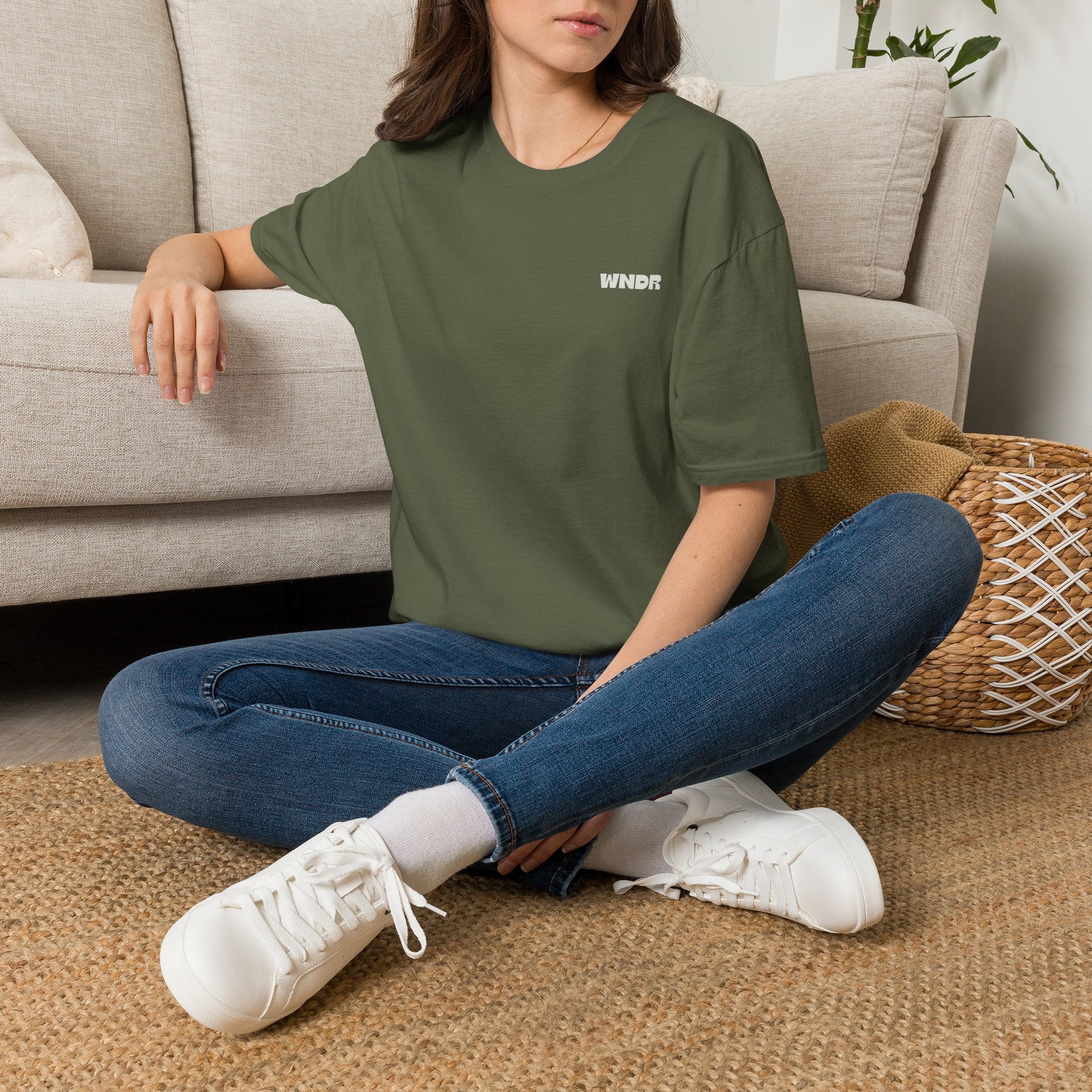 WNDR Logo T-Shirt | Minimal Graphic Tee, Chest Print