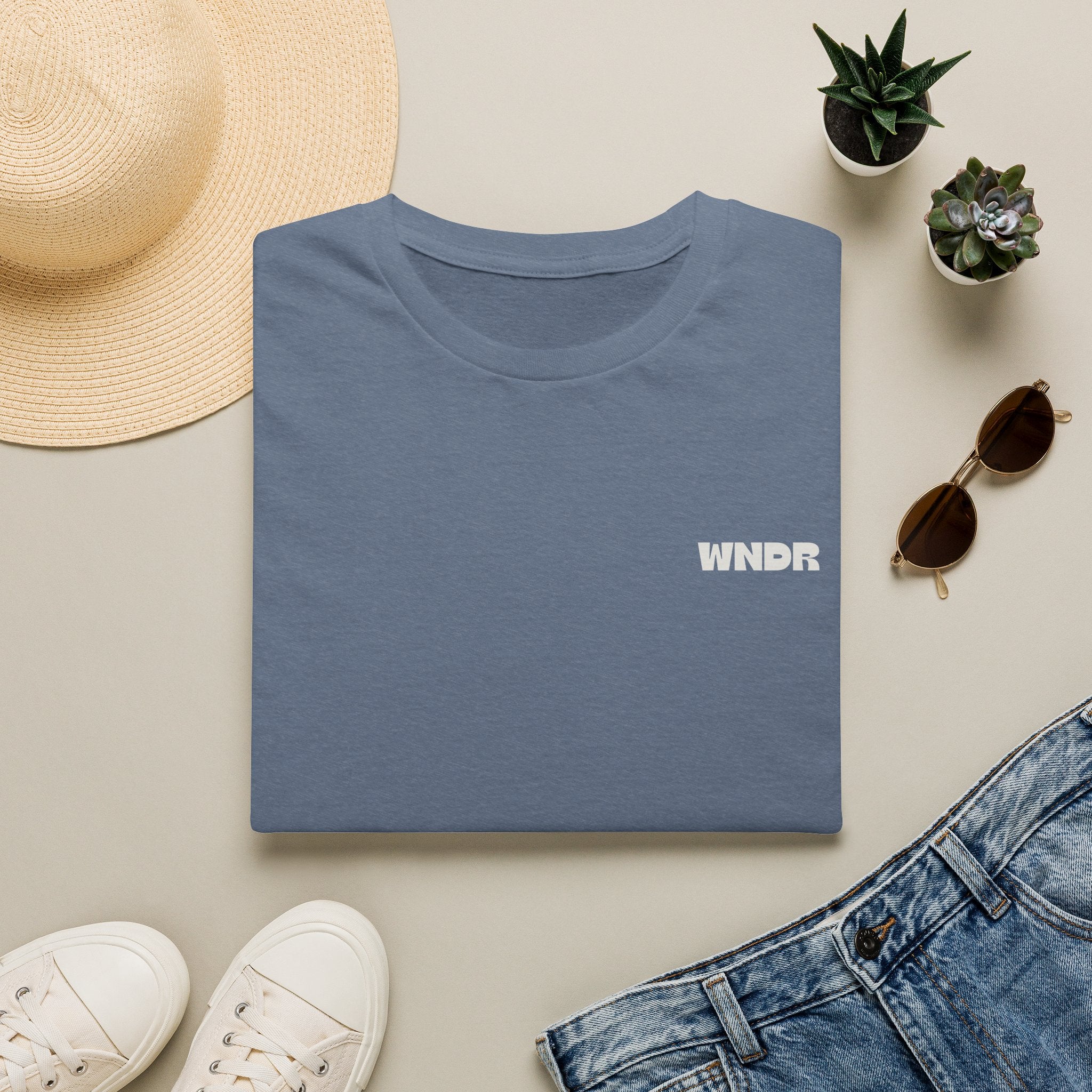 WNDR Logo T-Shirt | Minimal Graphic Tee, Chest Print