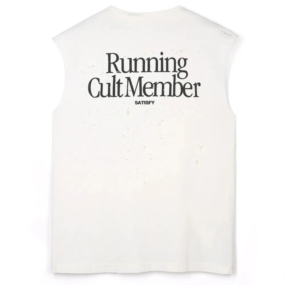 Satisfy running sports vest loose casual cotton T-shirt
