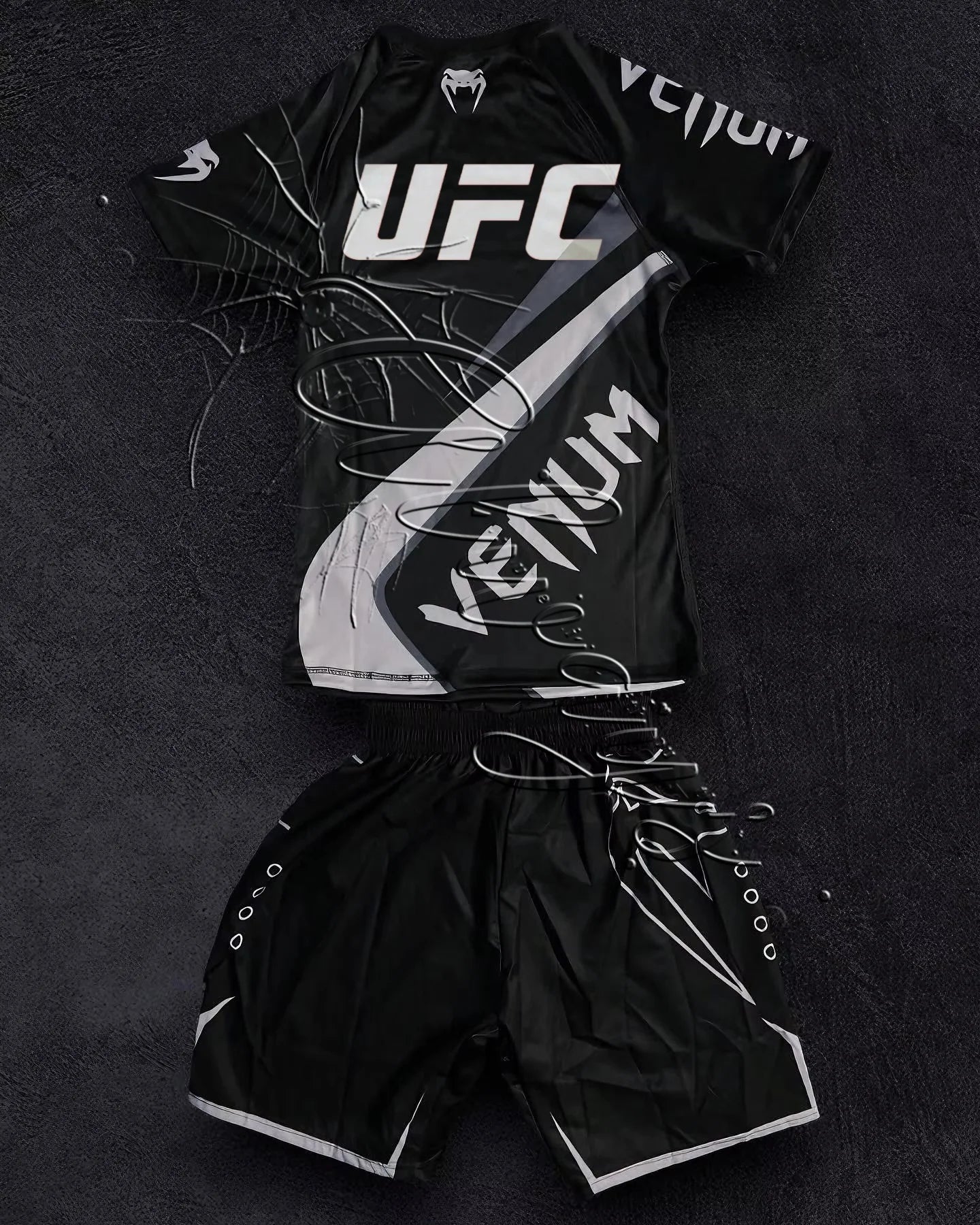 2026 Summer Bestseller New Boxing Suit Men's UFC Enthusiasts Fighting Night Quick Drying Training Shorts Set Fitness Set