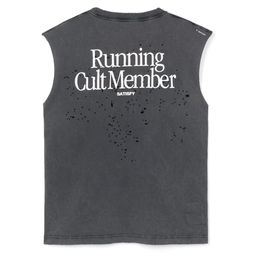 Satisfy running sports vest loose casual cotton T-shirt