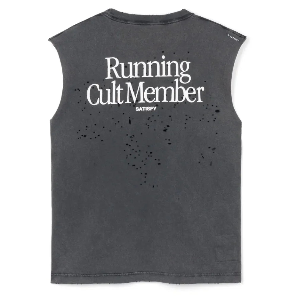 Satisfy running sports vest loose casual cotton T-shirt