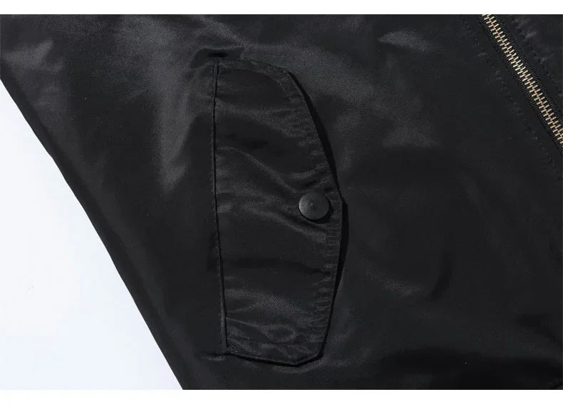 MA-1 Flight Bomber Jacket for Men Thick and Thin Casual Zipper Jackets Baseball Pilot Waterproof Winter Coat Male Plus Size 8XL