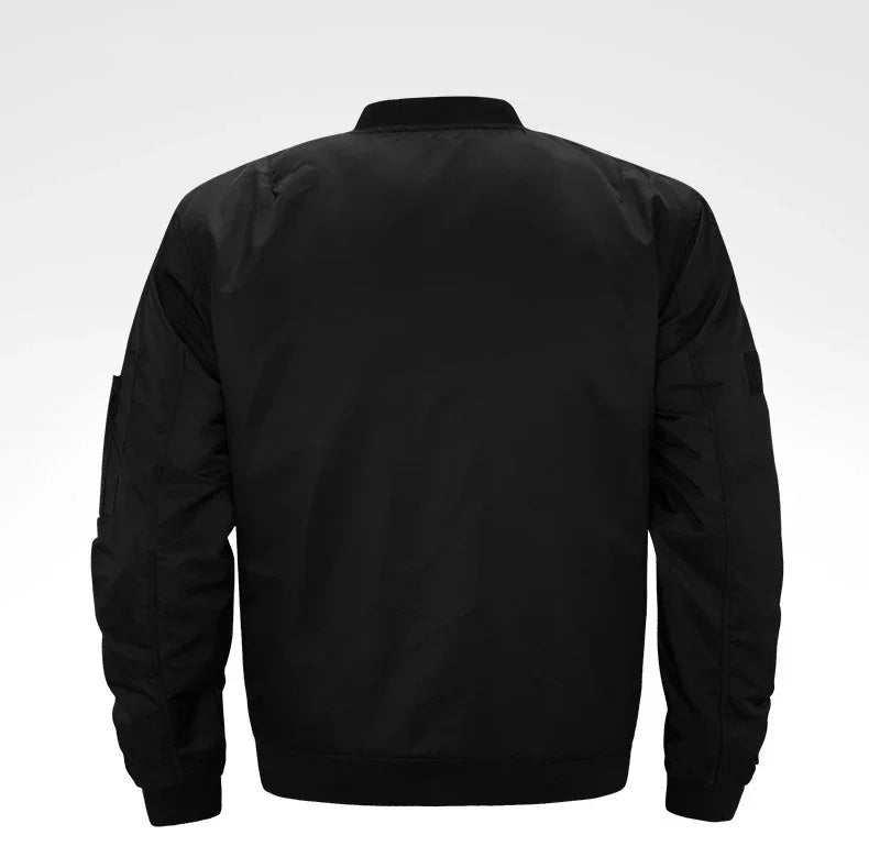 MA-1 Flight Bomber Jacket for Men Thick and Thin Casual Zipper Jackets Baseball Pilot Waterproof Winter Coat Male Plus Size 8XL