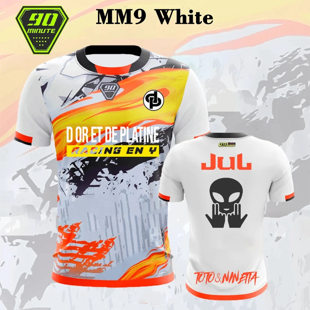 Jersey 90 Minute Mm9 Men's Street Wear 3d Printed Quick Drying Breathable T-shirt Children's 3d Round Neck Short Sleeve Top