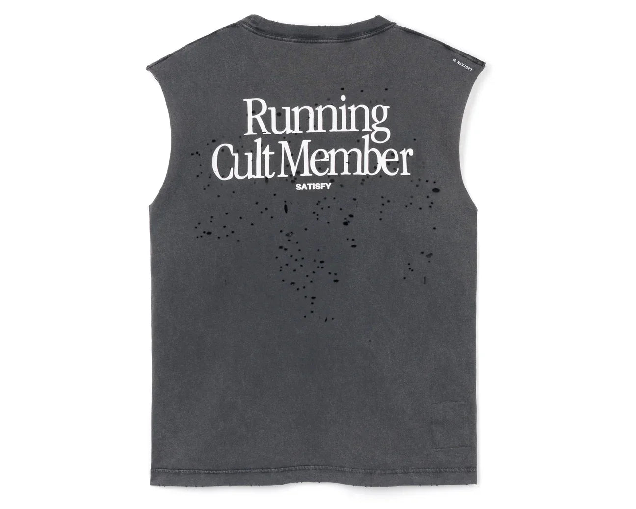 Satisfy running sports vest loose casual cotton T-shirt