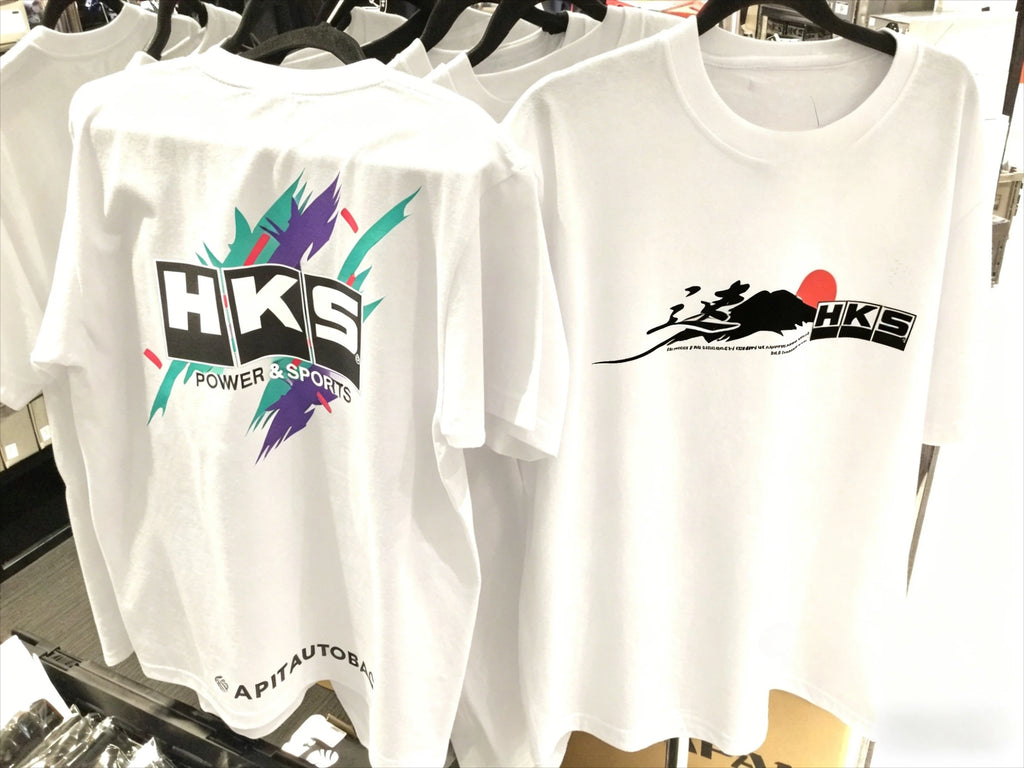 HKS T-Shirt Car Enthusiasts Drifting Drag JDM Men's and Women's Same Round Neck Cotton T-shirt Motorcycle Street T-shirt