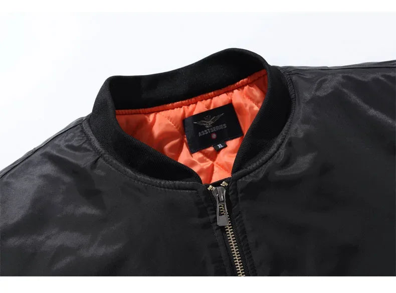 MA-1 Flight Bomber Jacket for Men Thick and Thin Casual Zipper Jackets Baseball Pilot Waterproof Winter Coat Male Plus Size 8XL