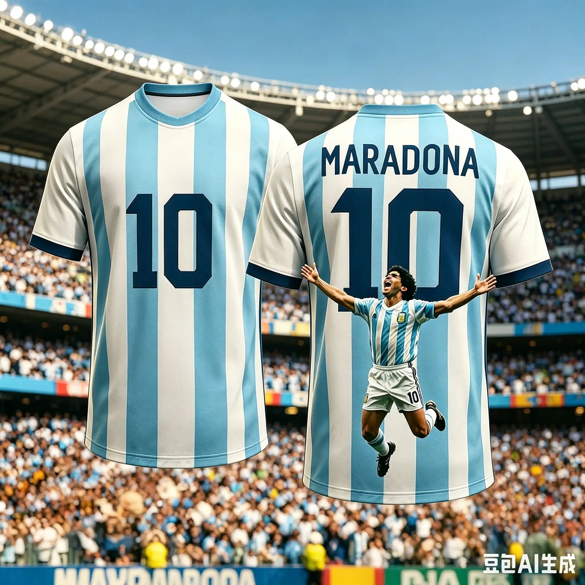 Round Neck T-Shirt Maradona Commemorative Edition 3d Printing Quick-Drying Breathable And Comfortable