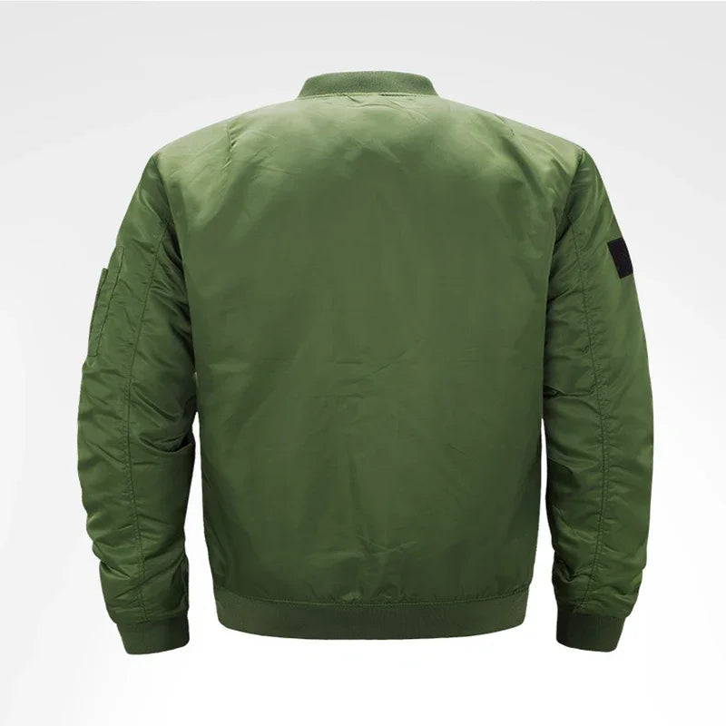 MA-1 Flight Bomber Jacket for Men Thick and Thin Casual Zipper Jackets Baseball Pilot Waterproof Winter Coat Male Plus Size 8XL