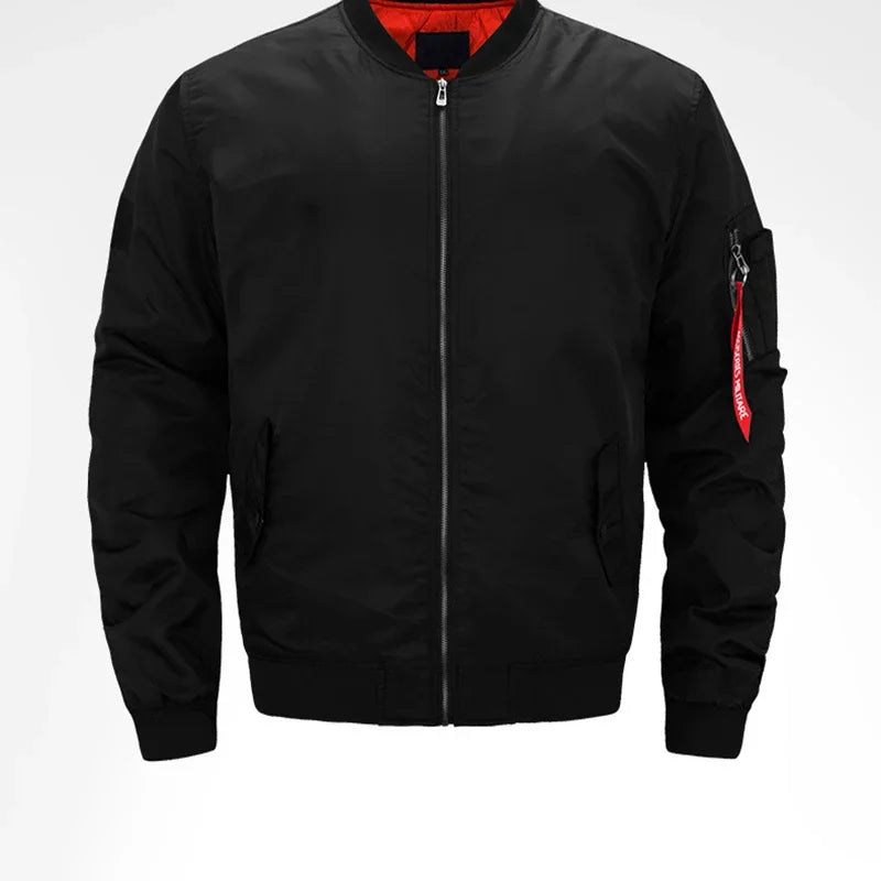 MA-1 Flight Bomber Jacket for Men Thick and Thin Casual Zipper Jackets Baseball Pilot Waterproof Winter Coat Male Plus Size 8XL