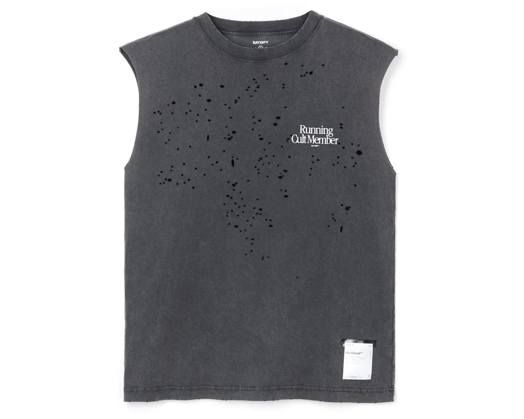 Satisfy running sports vest loose casual cotton T-shirt