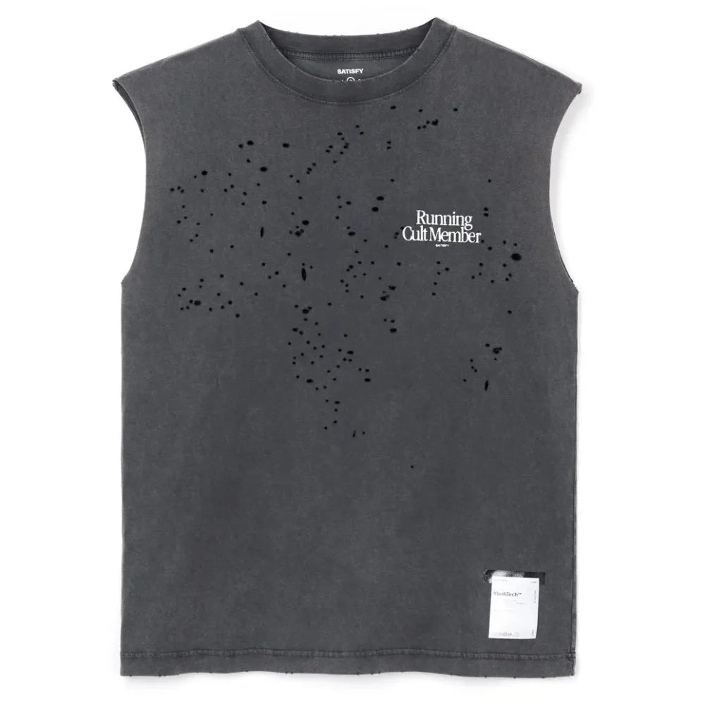 Satisfy running sports vest loose casual cotton T-shirt