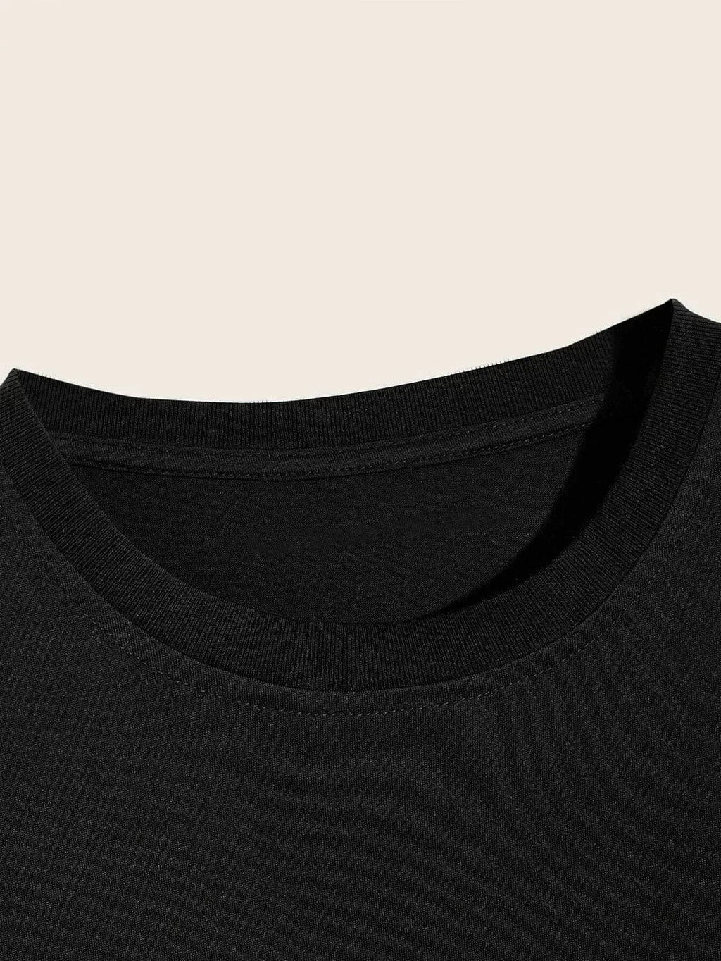 Men's Casual Crew Neck Rose Print T-Shirt (Regular/Oversize)